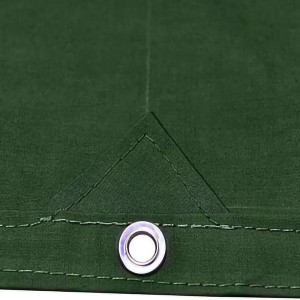 10OZ Olive Green Canvas Waterproof Camping Tarp (5)
