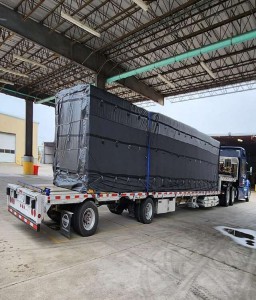 18OZ PVC Lightweight Flatbed Lumber Tarp For Truck 18OZ PVC Lightweight Flatbed Lumber Tarp For Truck-application