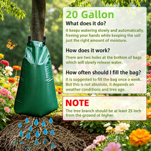 Puude kastmiskott, 20-gallonine aeglase vabanemisega kastmiskott puudele 20-gallonine aeglase vabanemisega kastmiskott puudele