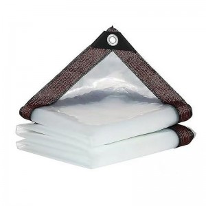 6.6ft*10ft Clear Waterproof PVC Tarpaulin for Outdoor 6.6ft10ft Clear Waterproof PVC Tarpaulin for Outdoor-main picture