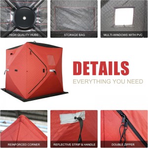 600D Oxford Waterproof Pop-Up Ice Fishing Tent 600D Oxford Waterproof Pop-Up Ice Fishing Tent (3)