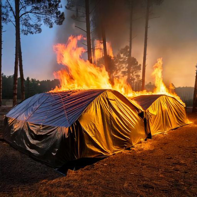 600gsm Fire Retardant PVC Tarpaulin Supplier-application2