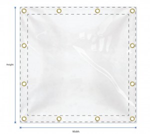 30 Mil Clear Vinyl PVC Clear Tarp