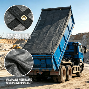 Dump Truck Vinyl Coated Mesh Tarps