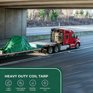 फ्ल्याटबेड ट्रकको लागि स्टील कोइल टार्प हेभी-ड्युटी स्टील कोइल टार्प