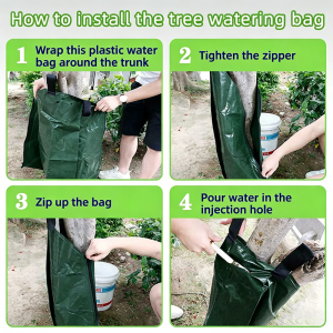 Puude kastmiskott, 20-gallonine aeglase vabanemisega kastmiskott puudele, vastupidav tõmblukuga PVC-tent