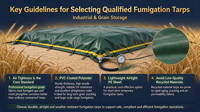 Key Guidelines for Selecting Qualified Fumigation Tarps for Industrial & Grain Storage