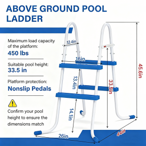 Above Ground Steel Frame Swimming Pool Ladder LADDER ABOVE GROUND POOL