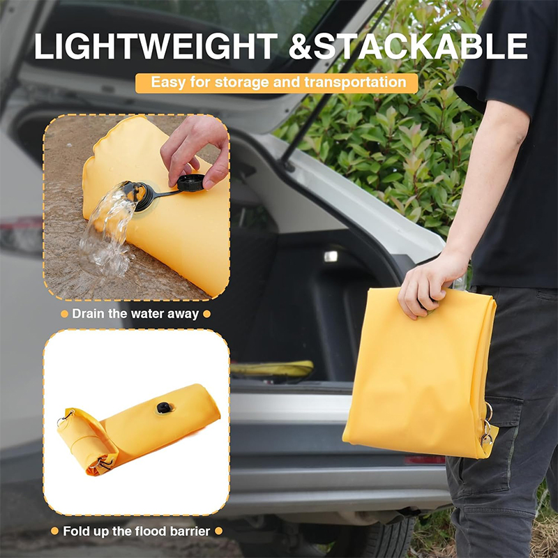 Large 24 ft Reusable Water Flood Barriers (2)