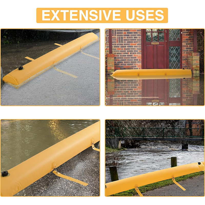 Large 24 ft Reusable Water Flood Barriers (4)