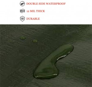 Olive Green ដង់ស៊ីតេខ្ពស់ PE Tarpaulin ក្រុមហ៊ុនផលិត -feature