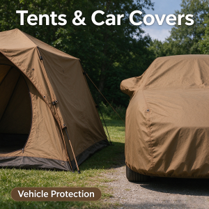 12′ x 20′ Tan Canvas Tarp 12oz Heavy Duty Water Resistant Outdoor protective tarp
