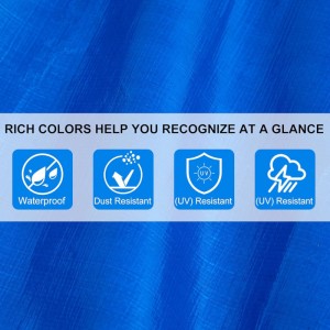 6×8ft Heavy Duty 5.5 Mil Thick PE Tarpaulin PE Tarpaulin-fearture
