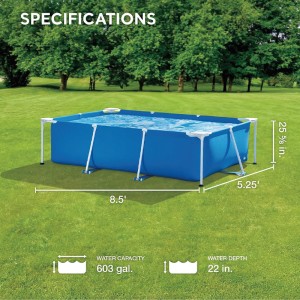Above-Ground Rectangular Frame Swimming Pool Rectangular Frame Swimming Pool