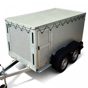 Heavy Duty PVC UV Resistant Utility Trailer Cover Reinforced Trailer Cover With Eyelets