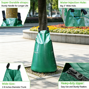 Puude kastmiskott, 20-gallonine aeglase vabanemisega kastmiskott puudele, PVC-st kastmiskott puudele