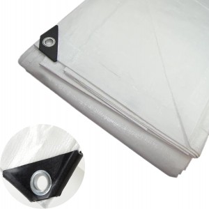24′ x 40′ White Heavy Duty Tarp – All Purpose, Waterproof Heavy-Duty Protection/Coverage Tarp Waterproof Heavy-Duty ProtectionCoverage Tarp