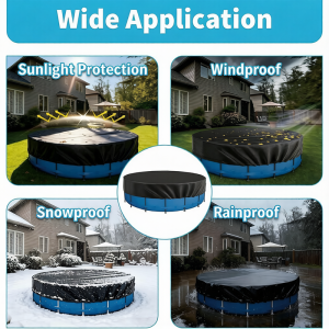 Customized Winter Pool Cover Compatible with Above Ground Pools Winter Pool Cover Application