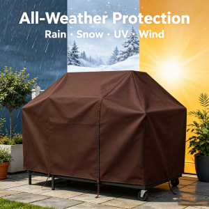 Canvas Tarp 10×12 FT 12 Oz Heavy Duty Waterproof Dark Brown