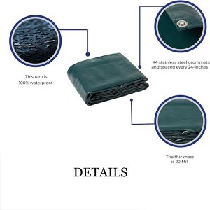 I-Heavy Duty PVC Tarp yakhiwe kusuka ku-100% PVC coated polyester scrim eqine ngendlela emangalisayo futhi ehlala isikhathi eside ngokwanele ukwenza imisebenzi engcolile, eyinkimbinkimbi. Le tarp ayingeni manzi ngo-100%, ayibhoboki, futhi ngeke idabuke kalula.