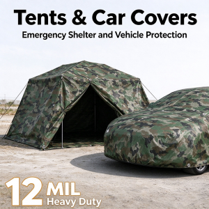 12MIL POLYETHYLENE Tarp emergency shelter tarp