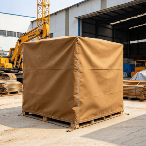 6′x8′ Tan Colour Polyester Canvas Tarp,10oz Water & Tear Resistant Tarp outdoor canvas cover