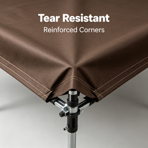 Canvas Tarp 10×12 FT 12 Oz Heavy Duty Waterproof Dark Brown tear resistant canvas tarp
