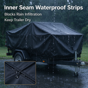 Waterproof Windproof Heavy Duty Black Dump Trailer Cover waterproof trailer cover