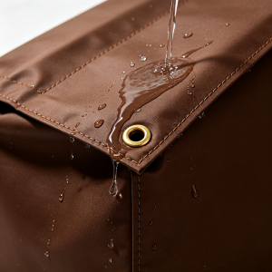 Canvas Tarp 10×12 FT 12 Oz Heavy Duty Waterproof Dark Brown weather resistant canvas tarp